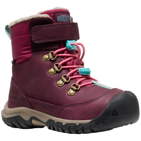 Dziecięce buty zimowe Keen Kanibou Wp Children różowy fig/pink lemonade