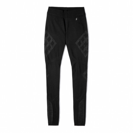 Damskie spodnie Smartwool W Intraknit Thermal Merino Bl Bottom czarny/biały black-white