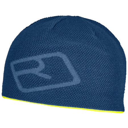 Czapka Ortovox Merino Logo Knit Beanie niebieski petrol blue