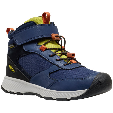 Buty dziecięce Keen Skua Mid Wp Youth niebieski naval academy/rogue green