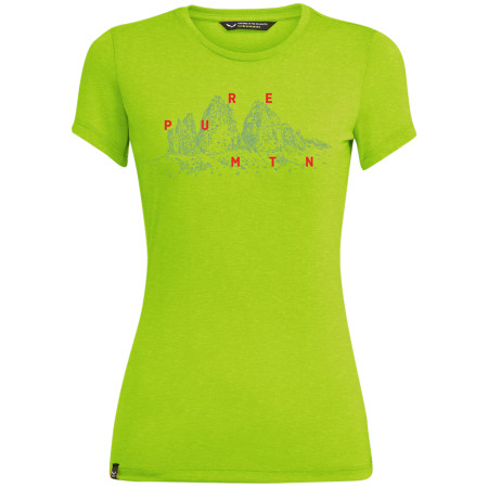 Koszulka damska Salewa Graphic Dri-Rel W S/S Tee zielony TendershotMelange