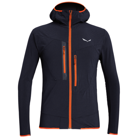 Męska bluza Salewa Puez 2 Dst M Fz Hdy niebieski 3961 - navy blazer/4570