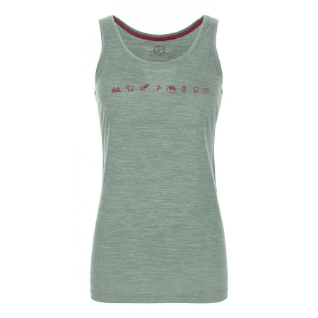 Damski podkoszulek Ortovox 120 Cool Tec Icons Top W zielony GreenForrestBlend