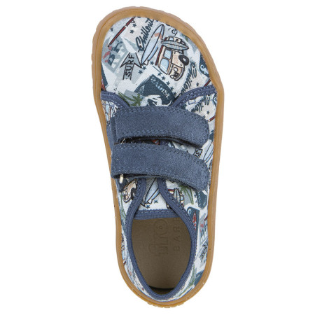 Dziecięce tenisówki Frodo Barefoot canvas Light Blue
