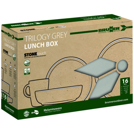 Zestaw naczyń Brunner Lunch Box Trilogy Grey