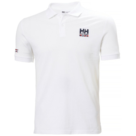 Koszulka męska Helly Hansen Messina Graphic Fitted Polo biały 002 WHITE
