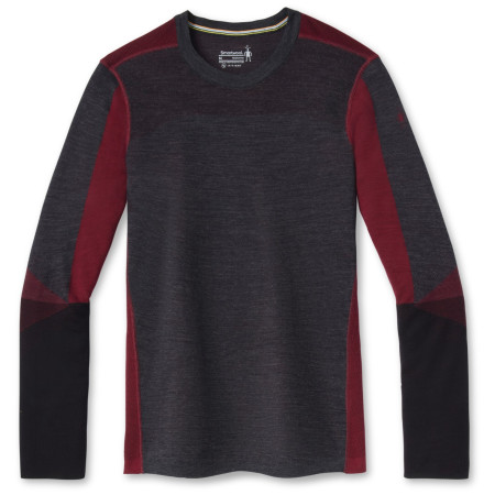 Męska koszulka Smartwool M Intraknit Merino 200 Colorblock Crew szary/czerwony CharcoalHeather