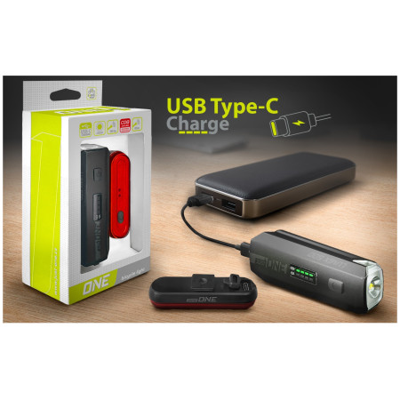 Przednia/tylna lampka Just One Lumix 500 Set