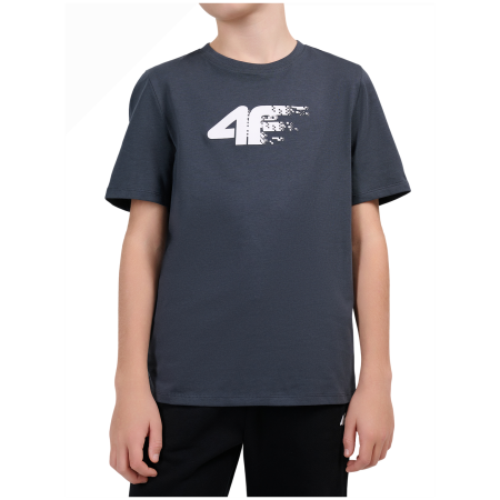 T-shirt dziecięcy 4F Tshirt M3515 Dark Grey szary Dark Grey