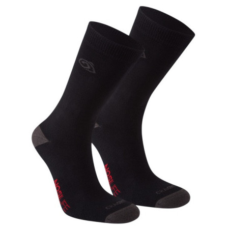 Skarpety Craghoppers NosiLife Twin Pck Socks czarny/szary Blk/DkLead