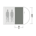 Dywan do namiotu Outwell Cozy Carpet Sky 2