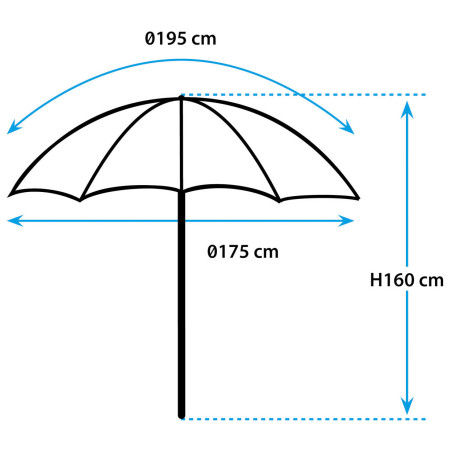 Parasol przeciwsłoneczny Brunner Beach Parsol XL 200