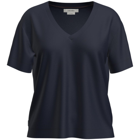 Damska koszulka Icebreaker W Mer 150 Tech Lite SS Relax V Neck Tee ciemnoniebieski Midnight Navy