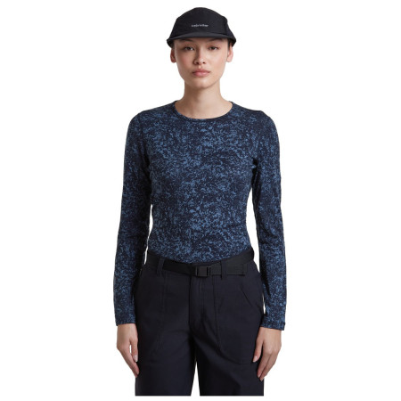 Damska koszulka Icebreaker Women M 200 Oasis LS Crewe Moss BloomAOP