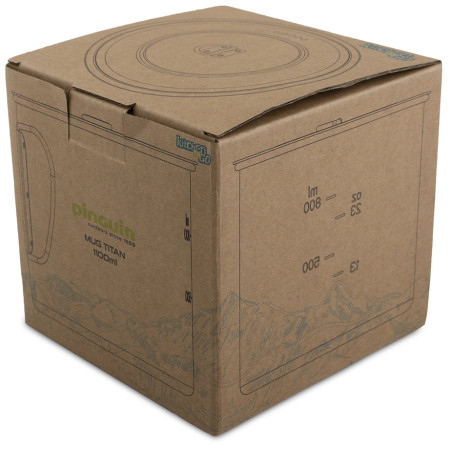 Garnek tytanowy Pinguin Mug Titan 1100 ml