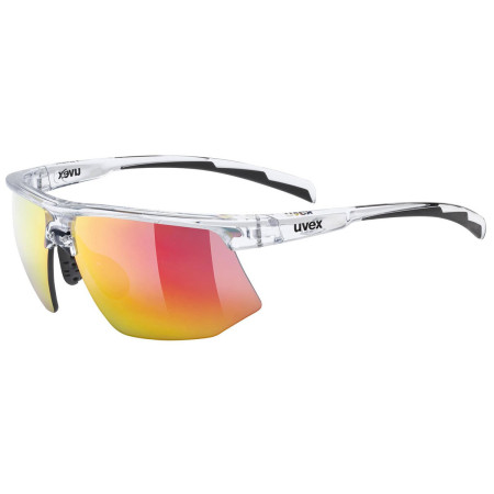 Okulary przeciwsłoneczne Uvex Aerios biały/czerwony clear / mir.red