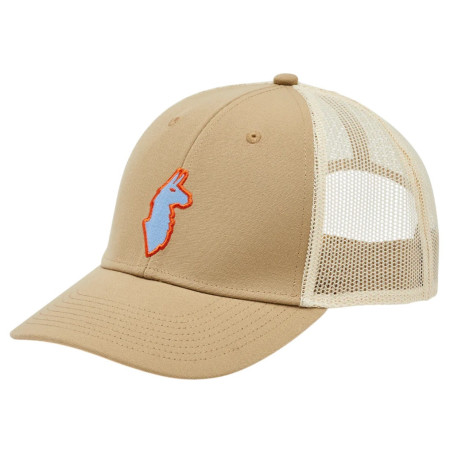 Bejsbolówka Cotopaxi Llama Trucker Hat jasnobrązowy Desert