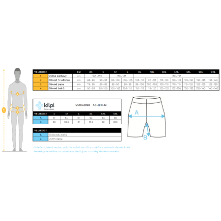Męskie szorty Kilpi Asher-M