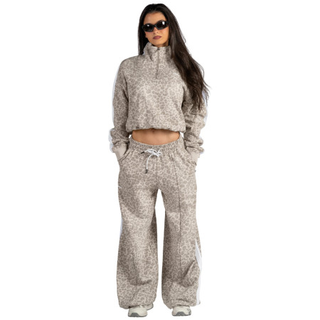 Bluza damska Nebbia Half-Zip Leopard Sweatshirt Primal