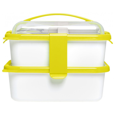 Pojemnik na żywność Omada Sanaliving Box Set żółty Verde Acido