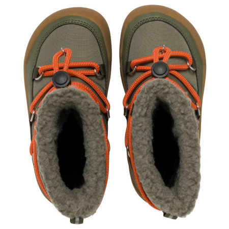 Dziecięce buty zimowe Viking Outdoor Footwear Birch Barefoot Warm WP Pull-on Olive