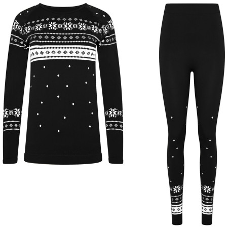 Damska bielizna termoaktywna Dare 2b In Demand B/L Set czarny Black/White (8K4)