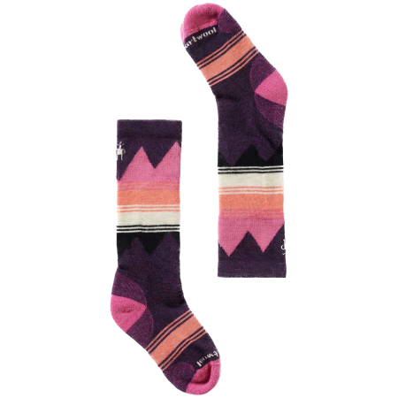 Skarpety dziecięce Smartwool Kids' Ski Light Cushion OTC Socks fioletowy Prple Ris