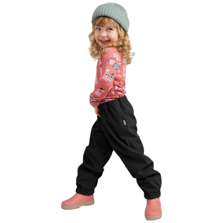 Dziecięce spodnie softshellowe Reima Oikotie Black