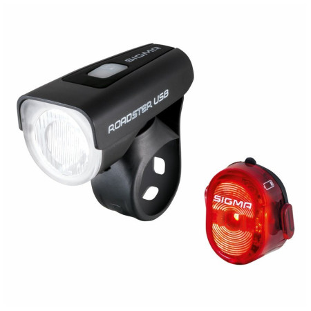 Przednia/tylna lampka Sigma Roadster USB + Nugget II. czarny