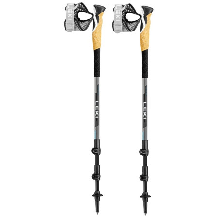 Kije trekkingowe Leki Cross Trail Lite TA czarny/srerbny black-white-lightblue