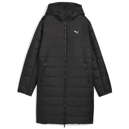 Damski płaszcz zimowy Puma ESS Hooded Padded Parka czarny PUMA Black