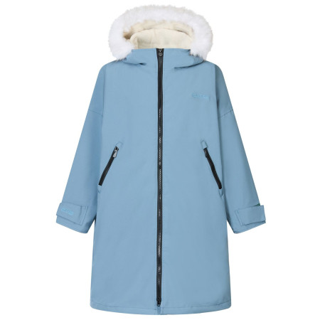 Płaszcz nieprzemakalny dziecięcy Regatta Junior Waterproof Changing Robe Pro Grey Mirage jasnoszary Grey Mirage