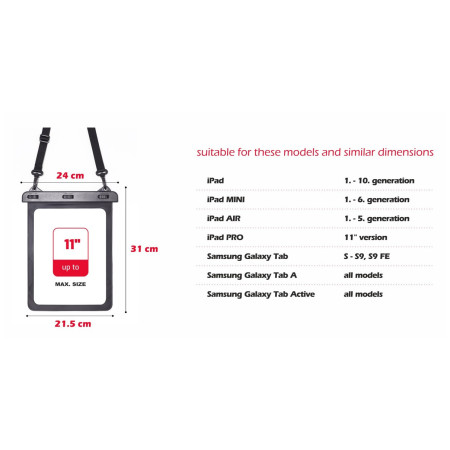 Wodoodporne etui na tablet Swissten WATERPROOF CASE FOR TABLET 11"
