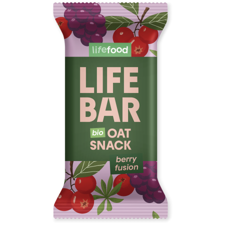 Baton Lifefood Lifebar Oat Snack ovocný BIO 40 g