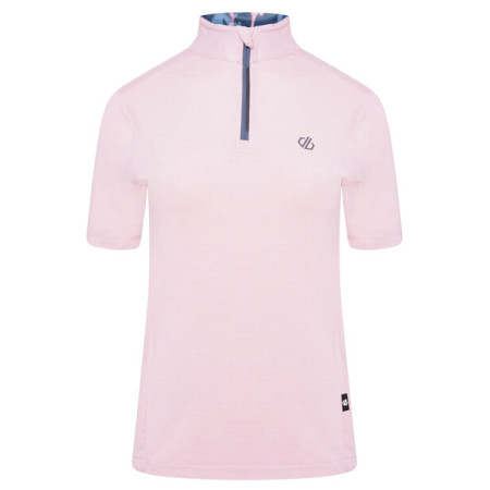 Damska koszulka kolarska Dare 2b Pedal Through It jasnoróżowy PowderPnkMrl