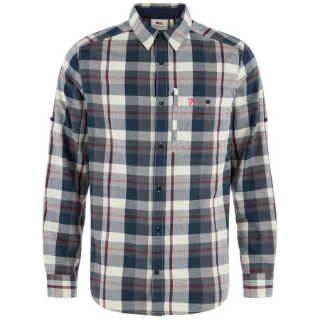 Koszula męska Fjällräven Fjällglim Regular Shirt M niebieski Dark Navy-Chalk White