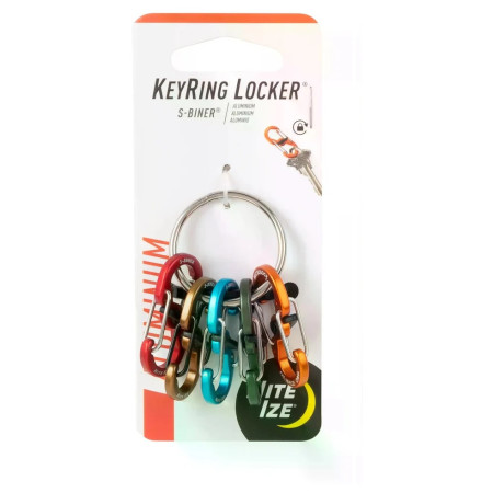 Breloczek do kluczy Nite Ize KeyRing Locker Aluminum 5 S-Biner