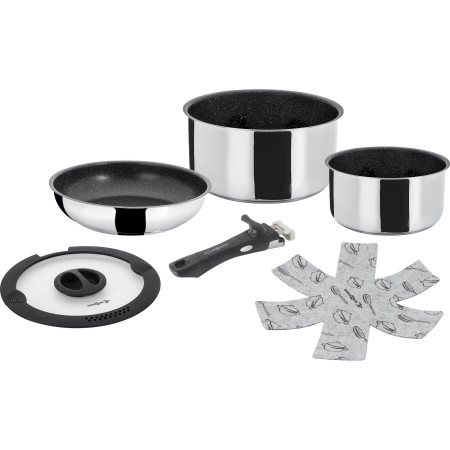 Zestaw naczyń Brunner Academy Mini srebrny