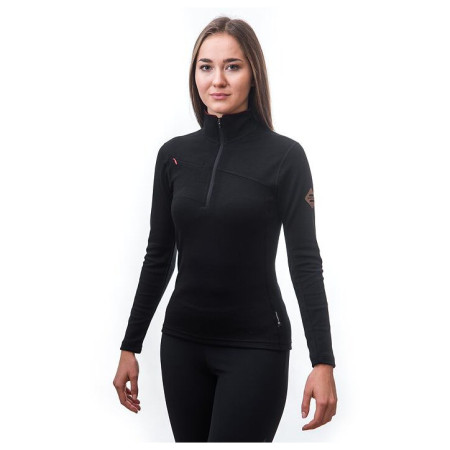 Bluza damska Sensor Merino Upper krótki zamek