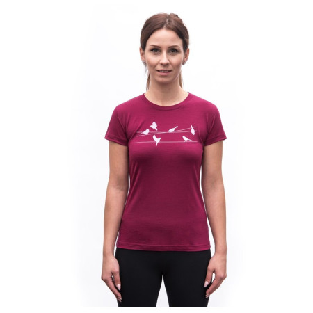 Damska koszulka Sensor Merino Active Songbirds