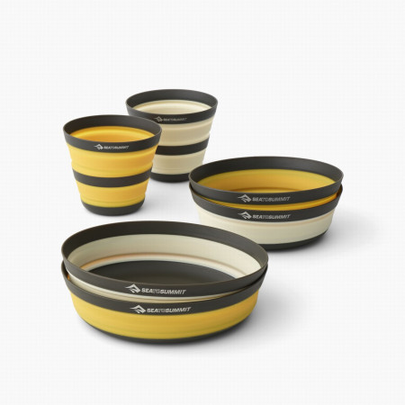 Zestaw naczyń Sea to Summit Frontier UL Collapsible Dinnerware Set 2P 6 Piece żółty/biały