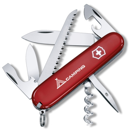 Składany nóż Victorinox Camper s aplikací czerwony