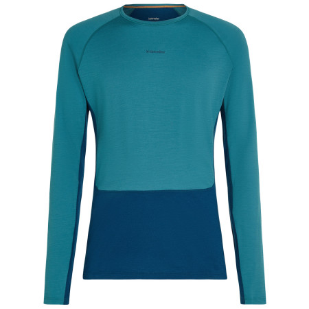 Męska koszulka Icebreaker Men Merino 200 ZoneKnit LS Crewe niebieski/jasnoniebieski Atlant/Topaz/Cb