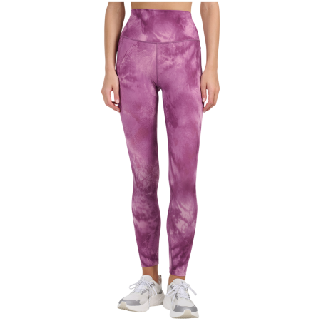 Damskie legginsy 4F Tights Fnk F540 różowy Dark Violet Allover