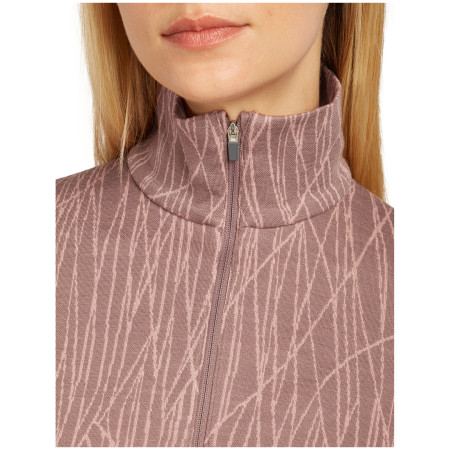 Damska koszulka Icebreaker Women Merino 260 Tech Vertex LS Half Zip Delta Lines AOP