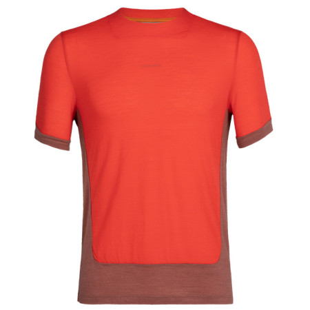 Koszulka męska Icebreaker Men ZoneKnit™ SS Tee czerwony lava/grape/cb