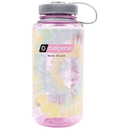 Butelka Nalgene Wide Mouth Tie-Dye Print 1000 ml różowy Cosmo/Platinum Tie Die