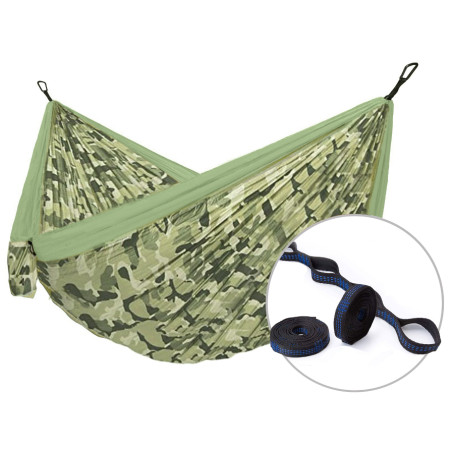 Hamak Hamaka.eu Camping single + Slap Strap jasnozielony Forest