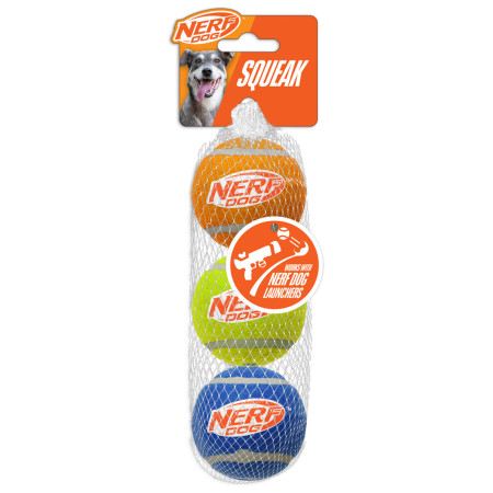 Zabawka dla psa Nerf Dog Squeak Tennis Ball 3 pcs