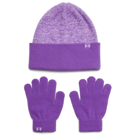 Czapka dziecięca Under Armour G Beanie/Glove Combo fioletowy Purple